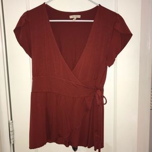 Old Navy Wrap Top Medium